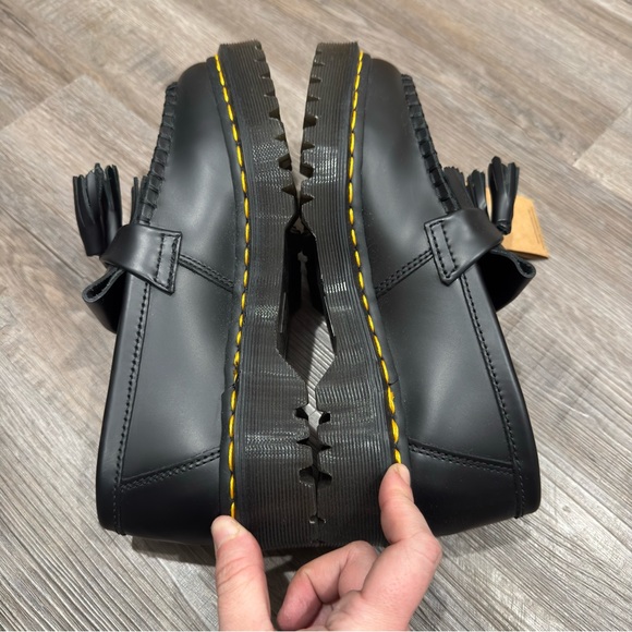 Dr Martens Adrian Bex Black Smooth Leather Loafers - Picture 7 of 12